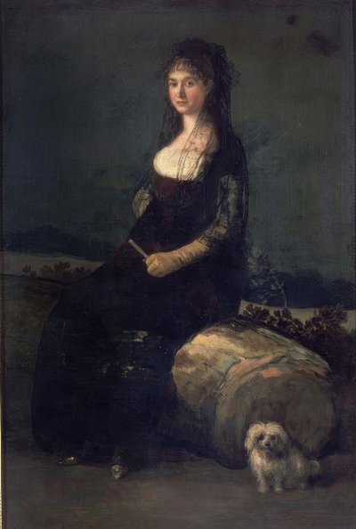 Spaanse school. Joaquina Candado. Valencia, Museum voor Schone Kunsten – Colegio Pious V. Kunstenaar: FRANCISCO DE GOYA. Locatie: MUSEO DE BELLAS ARTES-COLEGIO PIO V, VALENCIA, SPANJE door Francisco de Goya